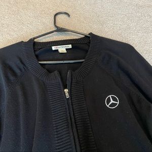 Black Zip up Authentic Mercedes-Benz sweater